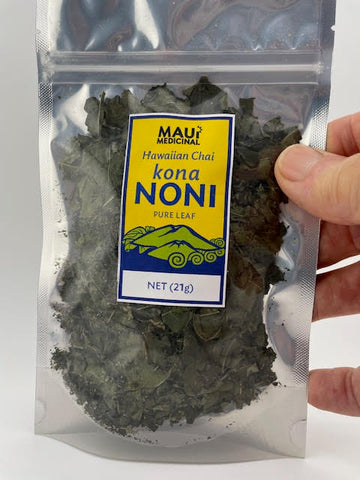 Noni Leaf Tea 3/4oz. * Hawaiian Chai * "Mauifarmacy Grown & Packaged on Maui"