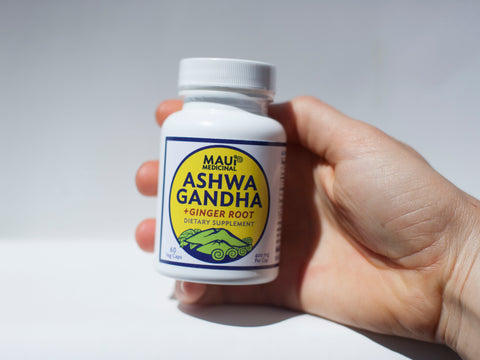 ASHWAGANDHA Plus GINGER  90 Veggie Capsules - 400 mg per capsule (Organic)