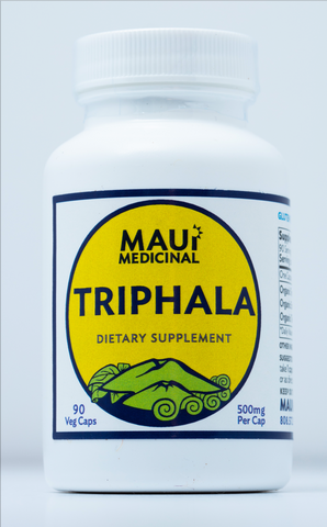 Triphala 90 Vcaps - 500 mg  per capsule (Organic)