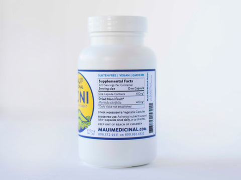 NONI FRUIT 120 Vcaps - 400mg per capsule