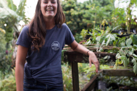 WOMENS SUPER SOFT MAUI MEDICINAL V NECK TEE SHIRT