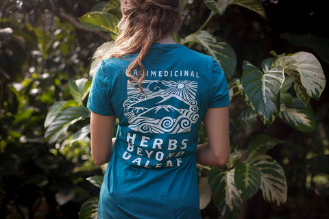 WOMENS SUPER SOFT MAUI MEDICINAL V NECK TEE SHIRT